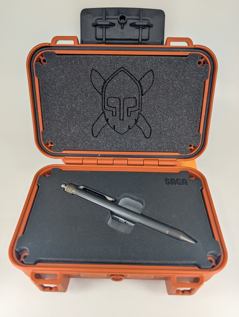 Grimsmo Saga DLC Black w/ Bronze Slider Ballpoint Pen