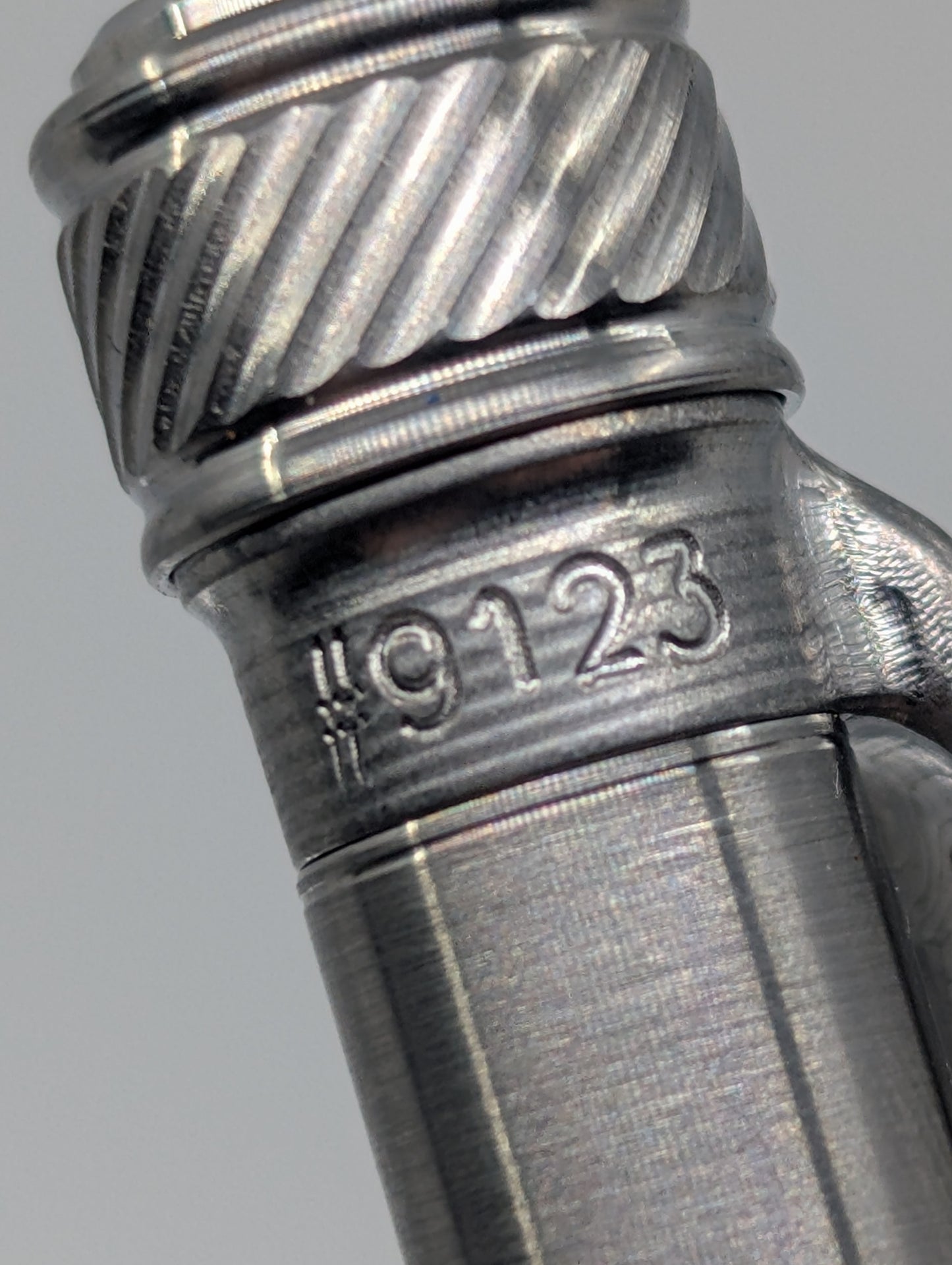 Grimsmo Saga Raw Titanium Ballpoint Pen #9123