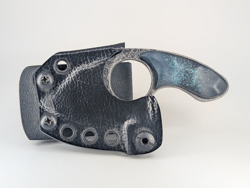 *Consignment* Gun Stone Creations "Baby Shark" Fixed Blade Knife