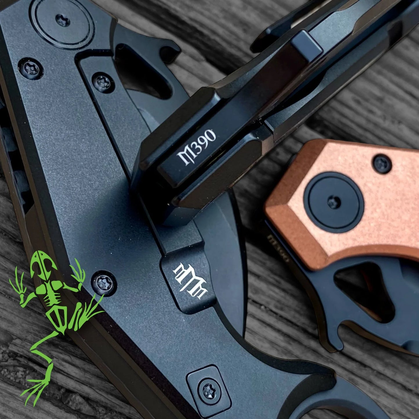 M3 Tactical Tech UDT Folding Karambit M390 Black PVD