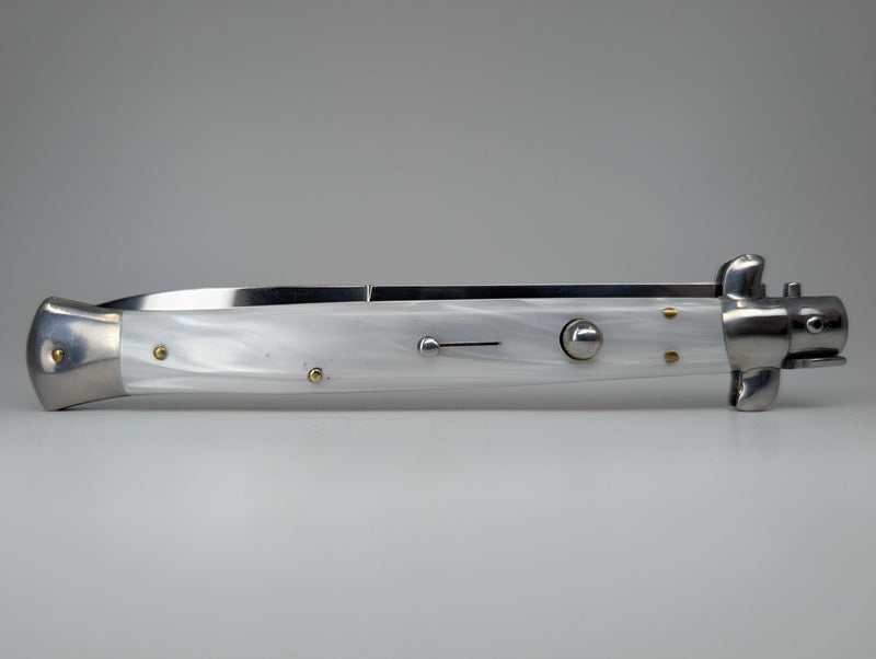 *Consignment* Italian Stiletto 6 in. Blade Acrylic Handle Auto Folding Knife