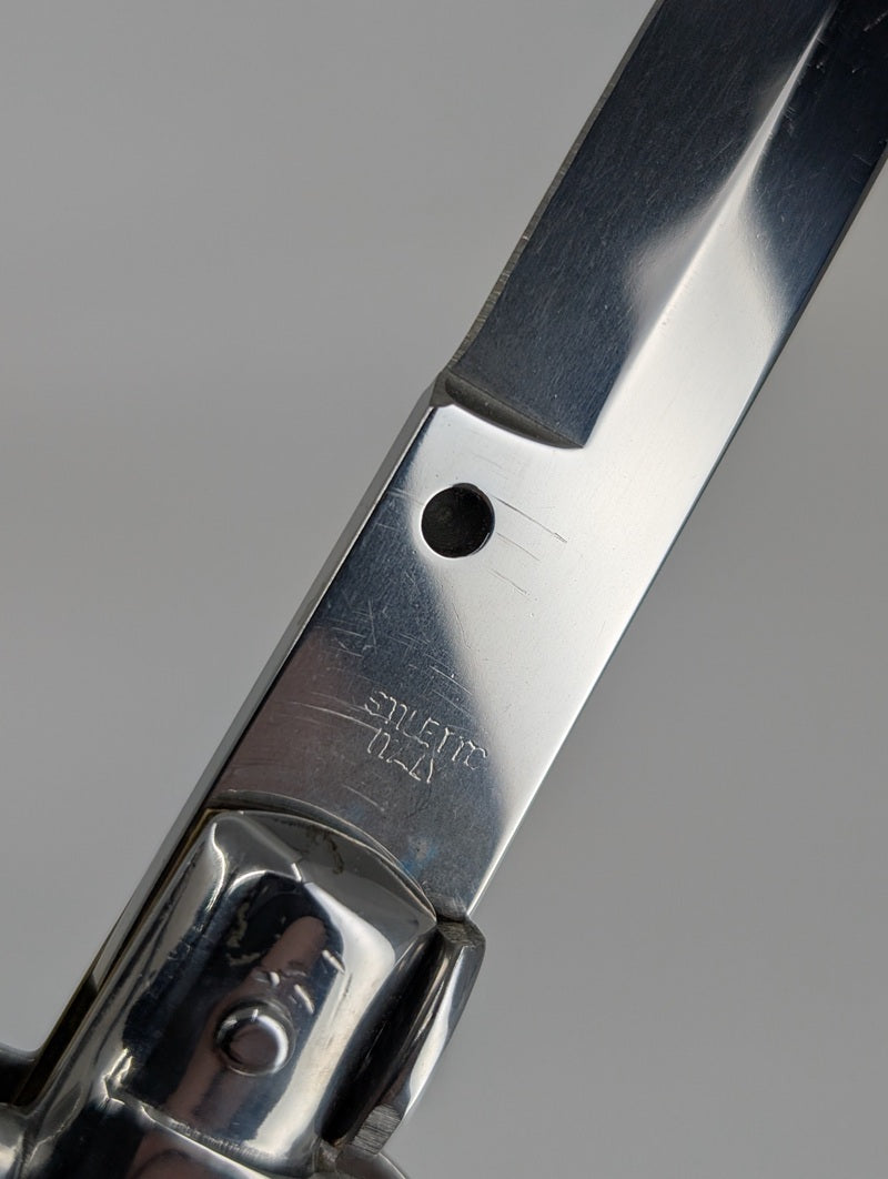 *Consignment* Italian Stiletto 6 in. Blade Acrylic Handle Auto Folding Knife