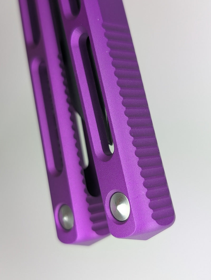 JK Design Regime Purple Live Blade Balisong