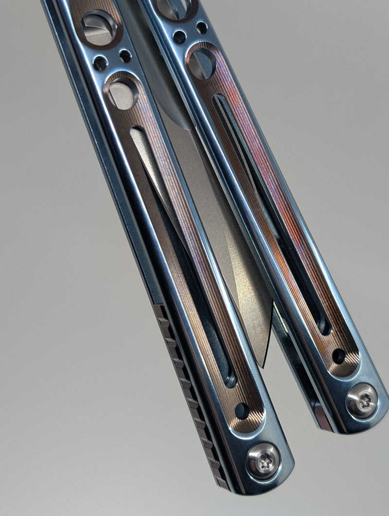 LDY x Will Hirsch Anser Titanium Live Blade Balisong