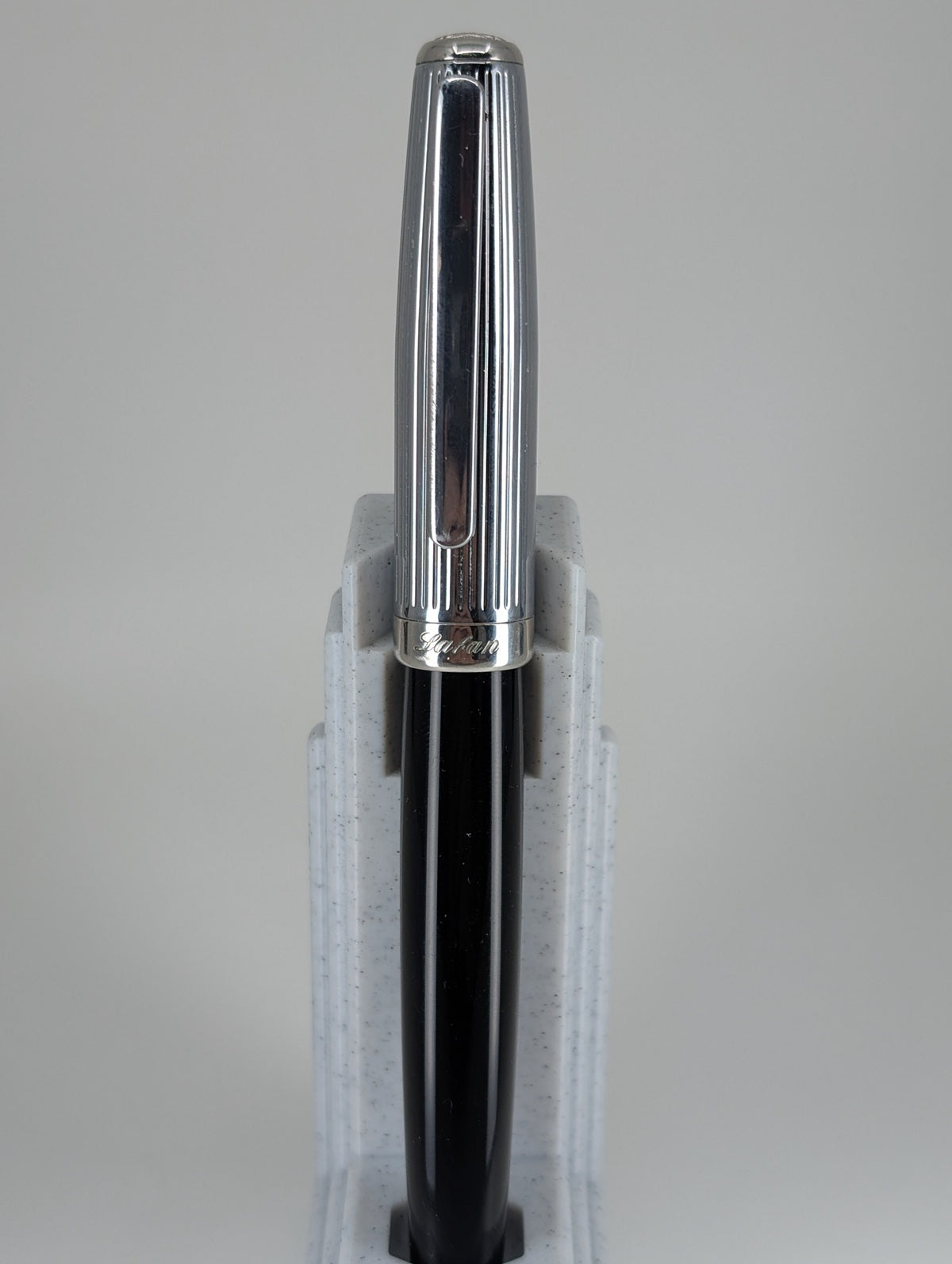 *Consignment* Laban "Magnetism" Black w/ Silver Cap Rollerball Pen
