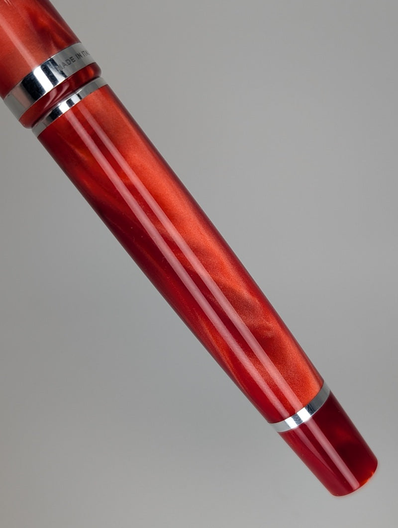 *Consignment* LALEX Vintage Red "Heart" Fountain Pen (M) / Ballpoint Pen Set