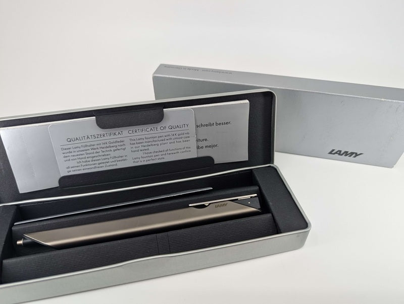 *Consignment* Lamy Dialogue 1 Triangular Titanium Ballpoint Pen