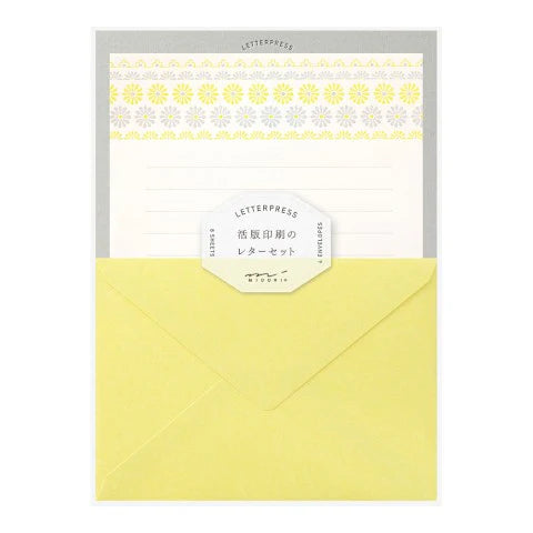 Midori Letter Set 477 Yellow