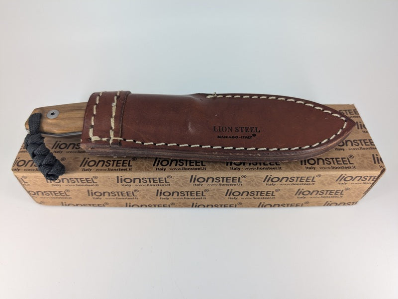 *Consignment* Lionsteel M4 Olive Wood Fixed Blade Knife