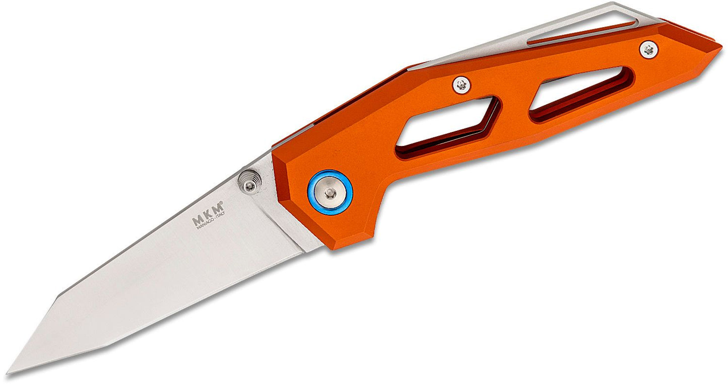 MKM Edge Liner Folding Knife w/ Leather Sheath