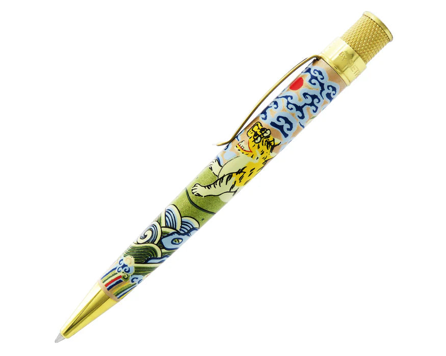 Retro 51 Tornado The Met Chinese Tiger Rank Badge Rollerball Pen