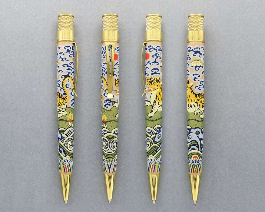 Retro 51 Tornado The Met Chinese Tiger Rank Badge Rollerball Pen