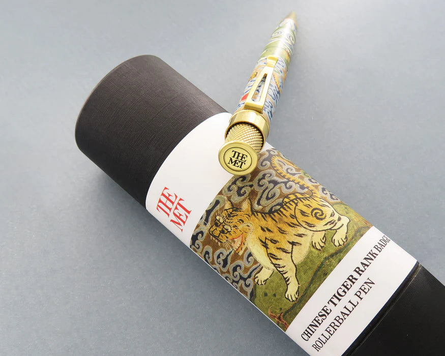 Retro 51 Tornado The Met Chinese Tiger Rank Badge Rollerball Pen