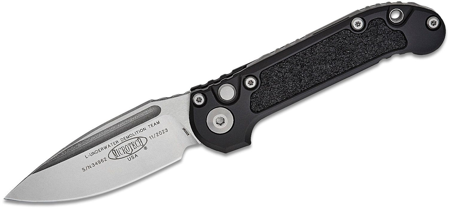 Microtech L.U.D.T. GEN III Stonewash Standard Blade Auto Folding Knife