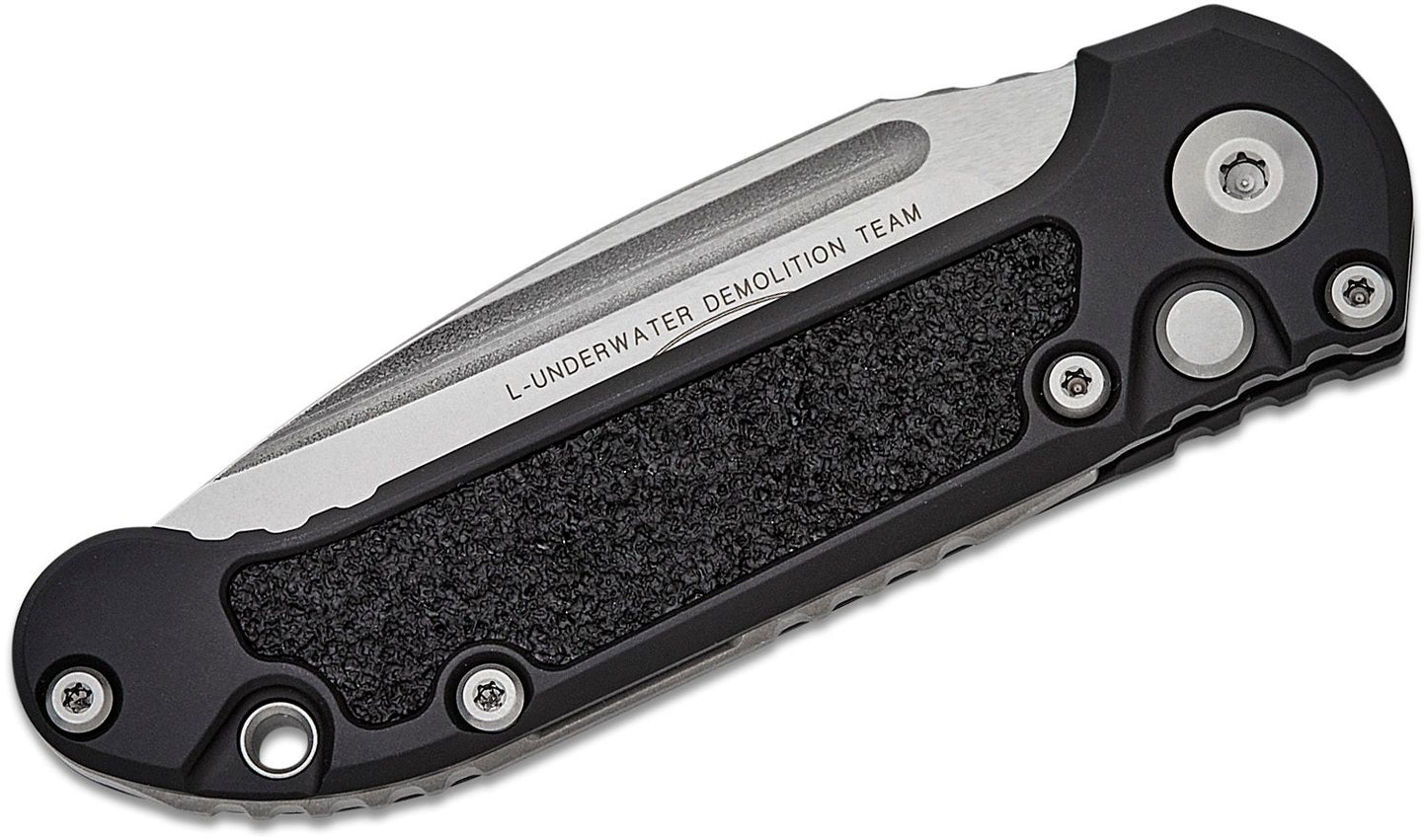 Microtech L.U.D.T. GEN III Stonewash Standard Blade Auto Folding Knife
