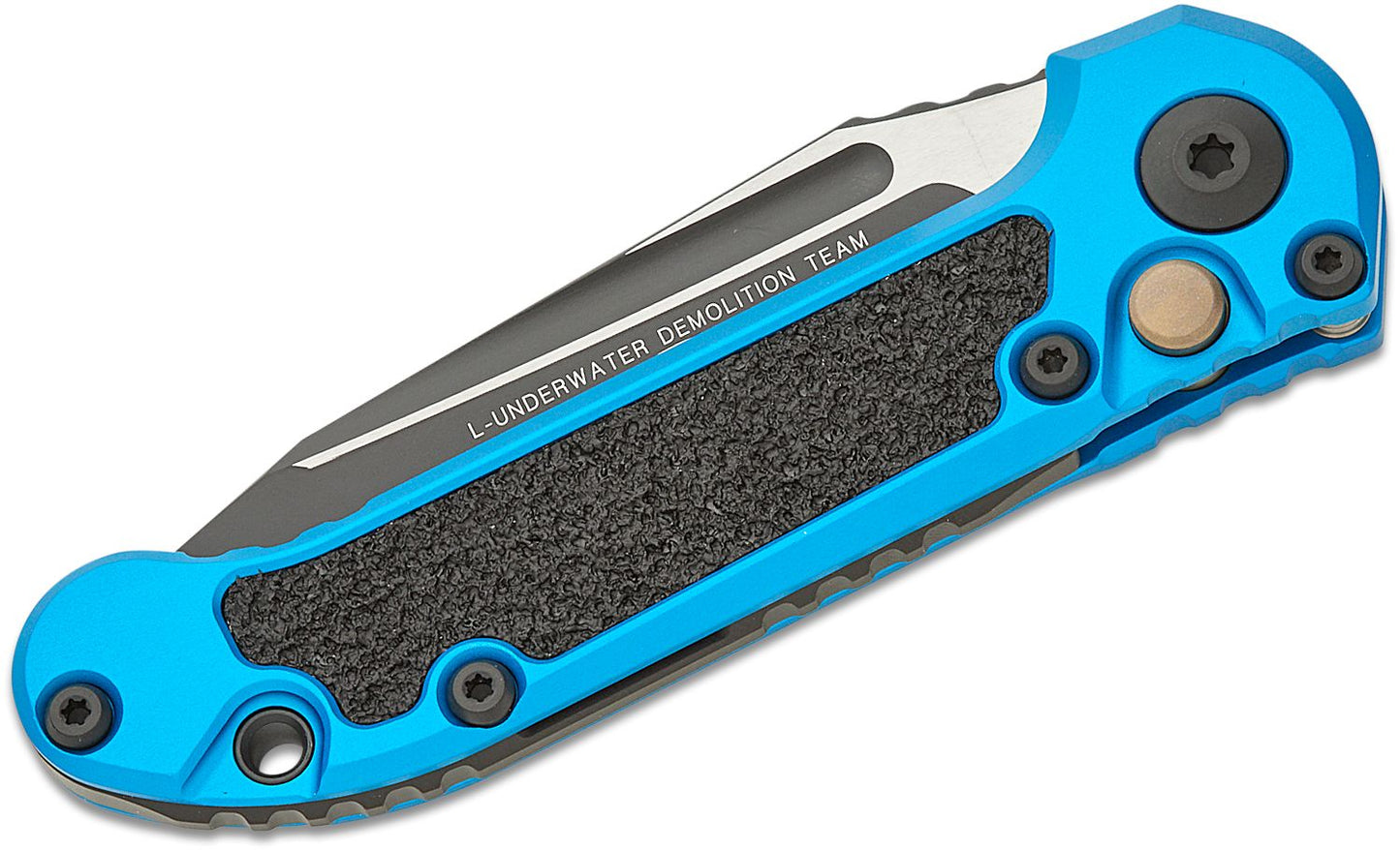 Microtech L.U.D.T. T/E Gen III Blue Auto Folding Knife