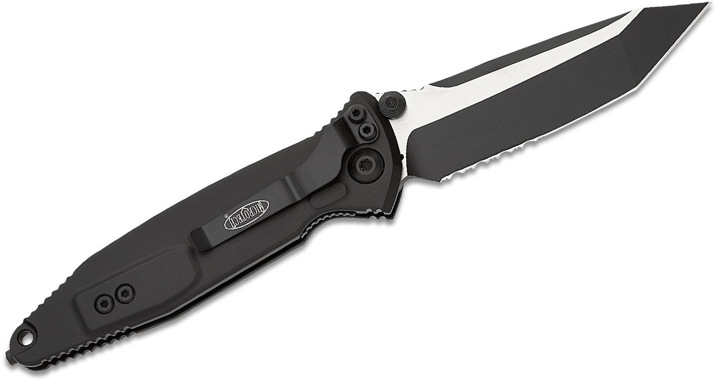 Microtech Socom Elite Tactical Partial Serrated Tanto Blade Folding Knife