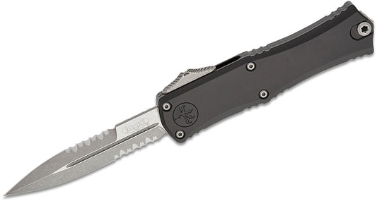 Microtech Hera II Mini Bayonet Apocalyptic Partial Serrated Out the Front Knife