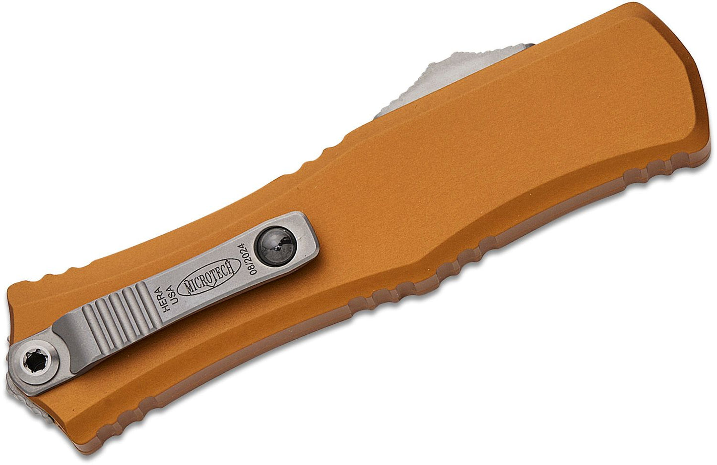 Microtech Hera II Mini D/E Tan Stonewash Out the Front Knife