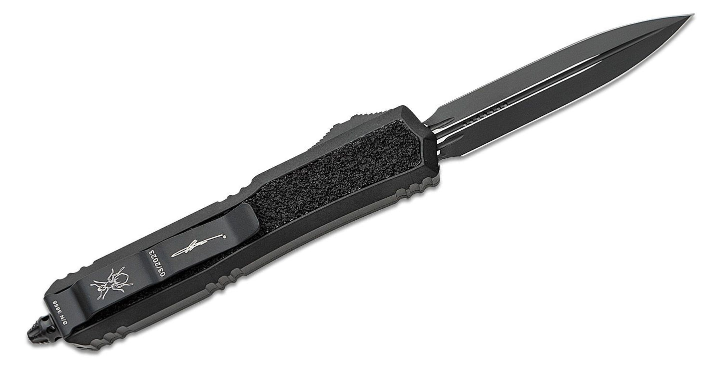 Microtech Makora D/E Shadow DLC Standard Black Blade Out the Front Knife