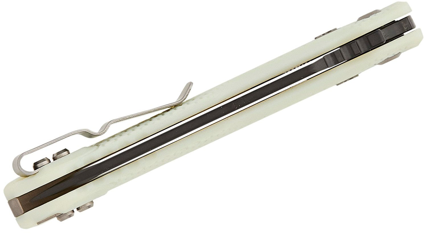Microtech MSI Tri-Grip Polymer White Standard Folding Knife