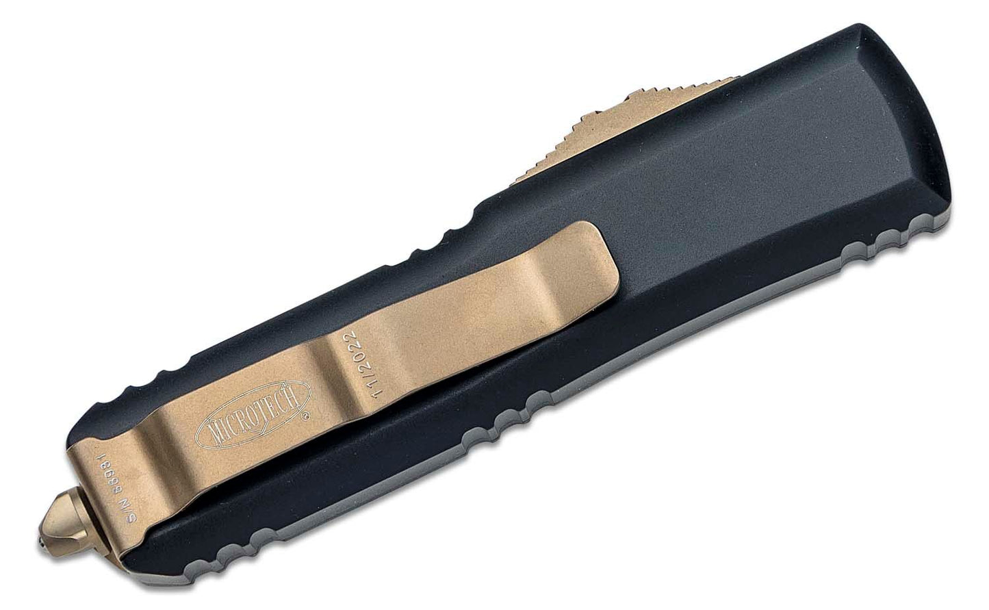 Microtech UTX 85 D/E Bronzed Standard Out the Front Knife
