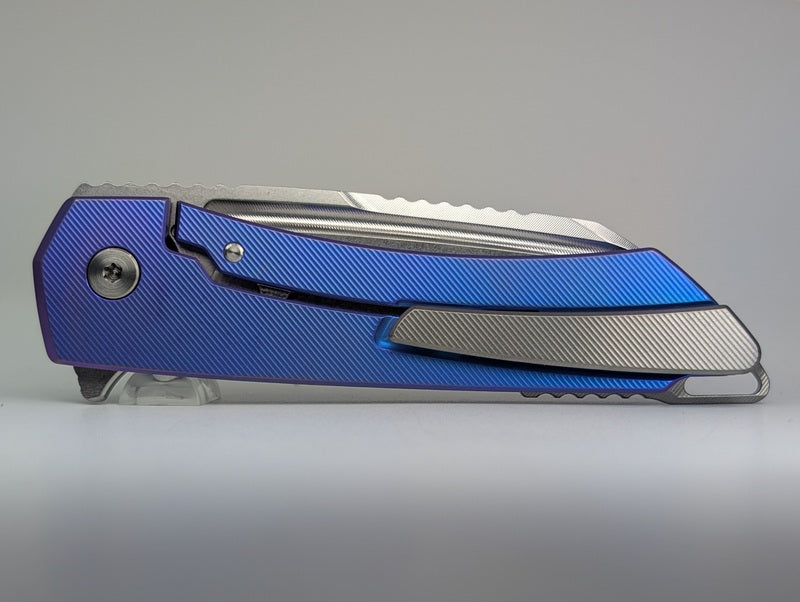 MachineWise Mojave Raw (CPM 20CV | Stonewash | Finestep Handle) Framelock Folding Knife #812