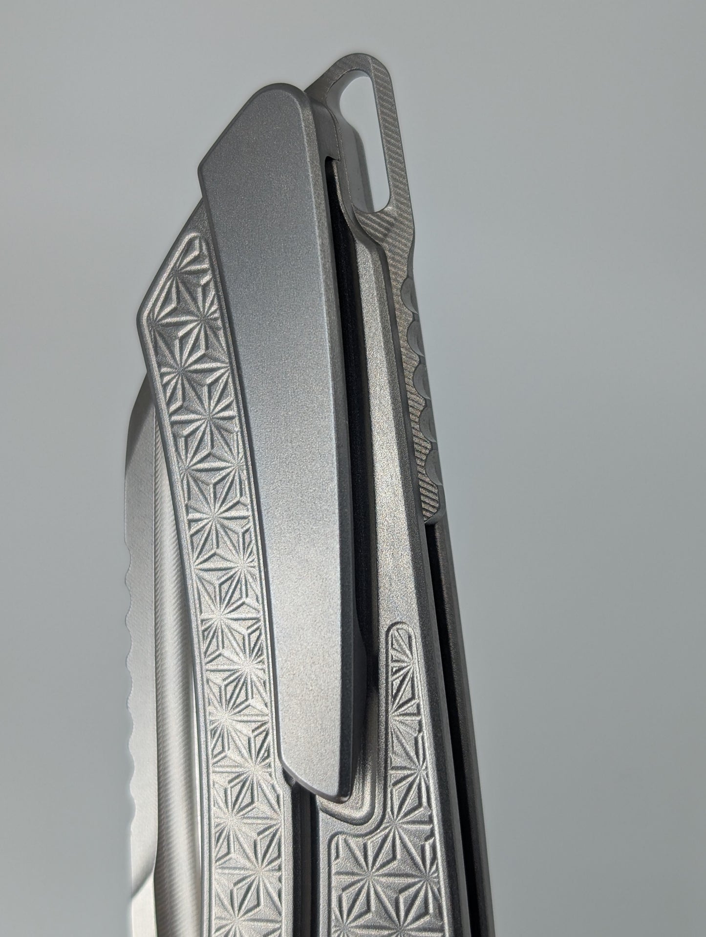 MachineWise Mojave Raw (S90V | Lightwash | Stars Handle) Framelock Folding Knife #298 *BLEM*