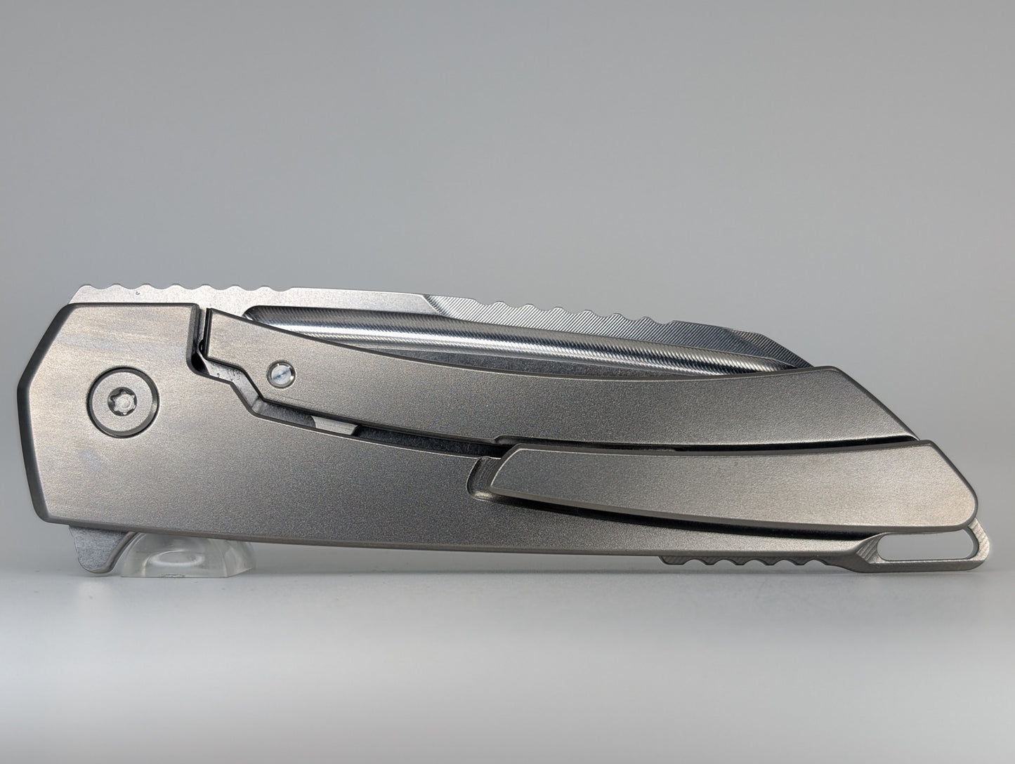 MachineWise Mojave Raw (CPM S90V | Stonewash | Smooth Handle) Framelock Folding Knife 488 *BLEM*