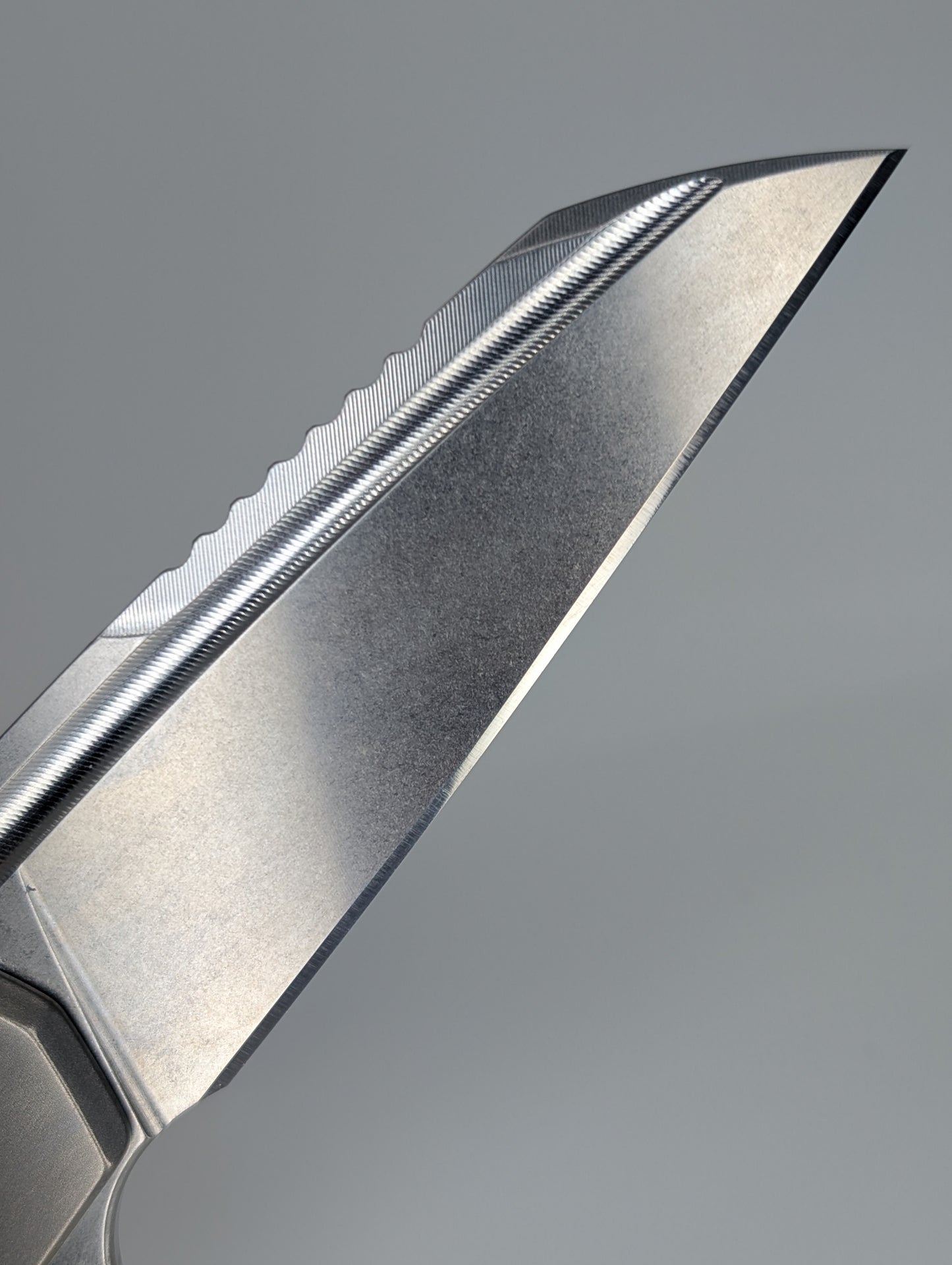 MachineWise Mojave Raw (CPM S90V | Stonewash | Smooth Handle) Framelock Folding Knife 488 *BLEM*