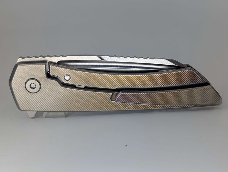 MachineWise Mojave LV Fade Distress (CPM 20CV | Stonewash | Finestep Handle) Framelock Folding Knife 212 *BLEM*