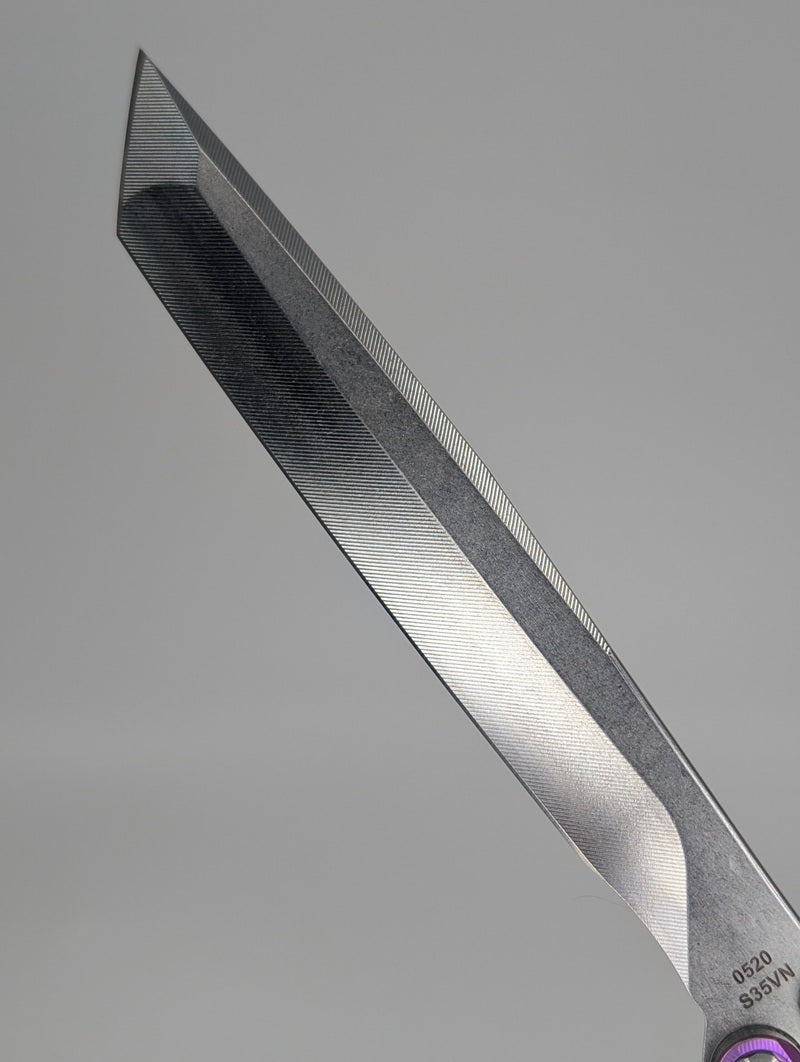 MachineWise Opus V2 Pink Titanium Live Blade Balisong