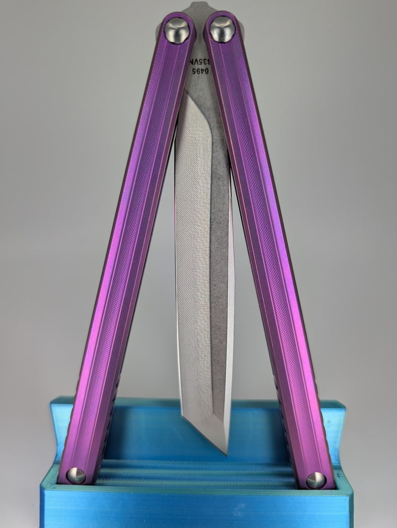 MachineWise Opus V2 Pink Ti Live Blade Balisong #495
