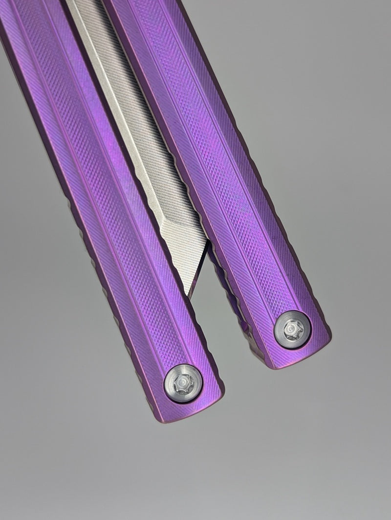 MachineWise Opus V2 Pink Ti Live Blade Balisong #495