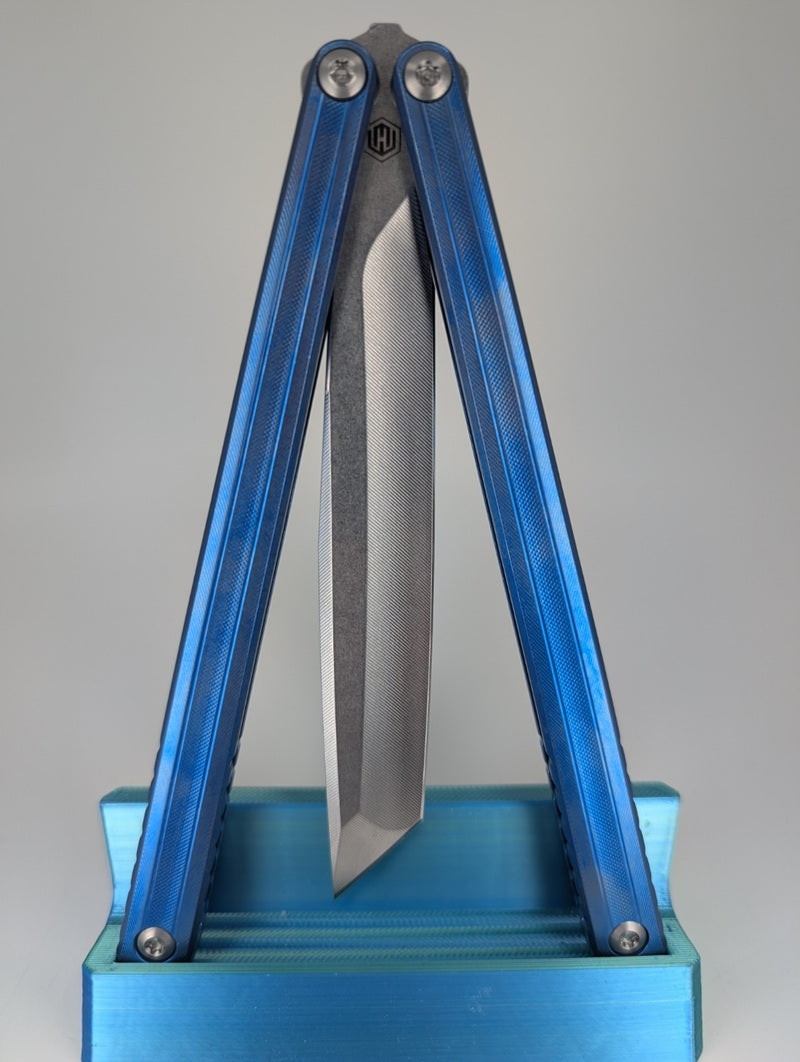 MachineWise Opus V2 Sky Blue Live Blade Balisong