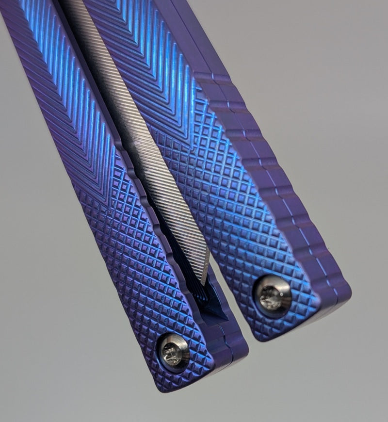 MachineWise Serif Blurple Live Blade Balisong #786