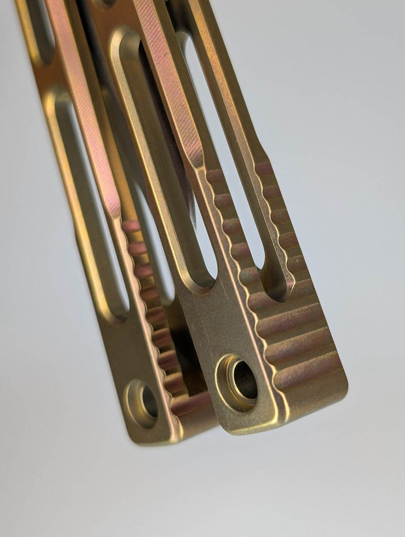 *Consignment* MachineWise SlifT V2 Gold Live Blade Balisong #241