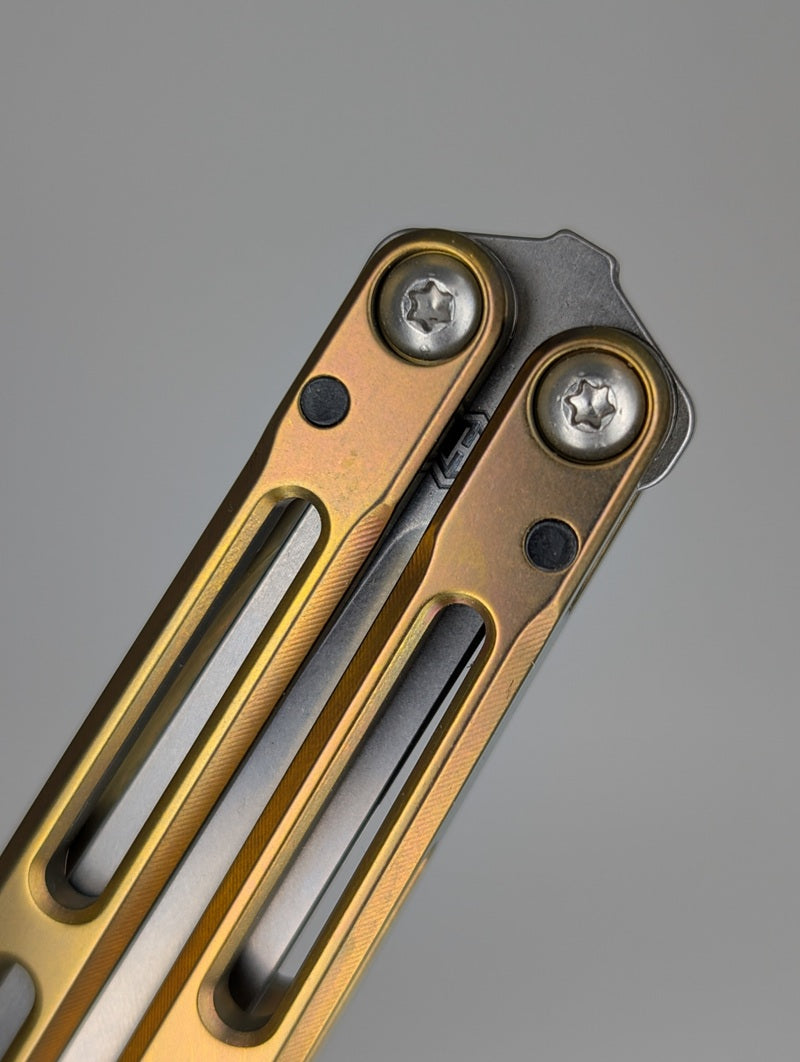 *Consignment* MachineWise SlifT V2 Gold Live Blade Balisong #241