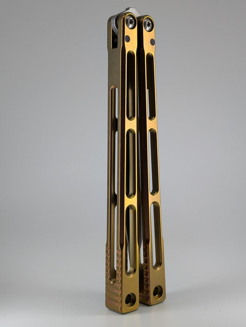 *Consignment* MachineWise SlifT V2 Gold Live Blade Balisong #241
