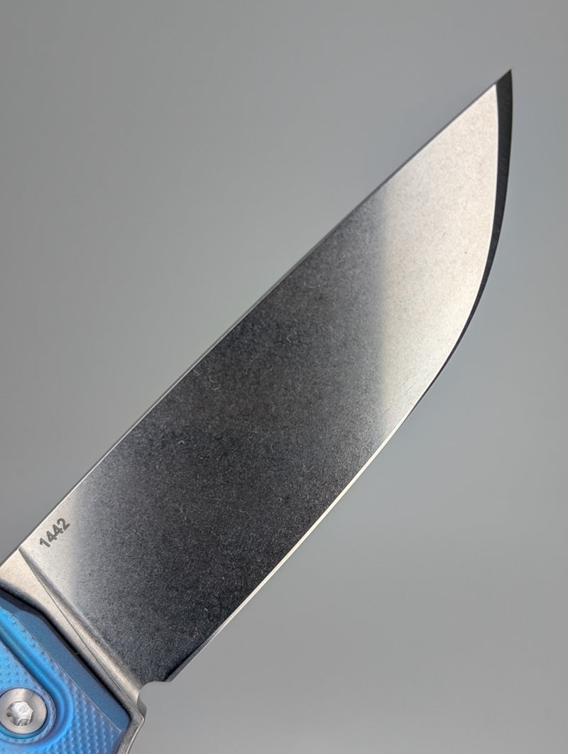 MachineWise Sonora Blue Green w/ Ti Bolster Buttonlock Folding Knife #578 *BLEM*