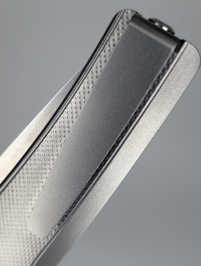 MachineWise Sonora Raw Diamonds Handle w/ Ti Bolster Buttonlock Folding Knife #1433 *BLEM*
