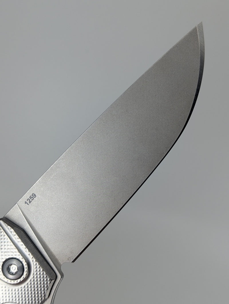 MachineWise Sonora Raw (S90V | Lightwash | Diamonds Handle) Buttonlock Folding Knife #1259 *BLEM*