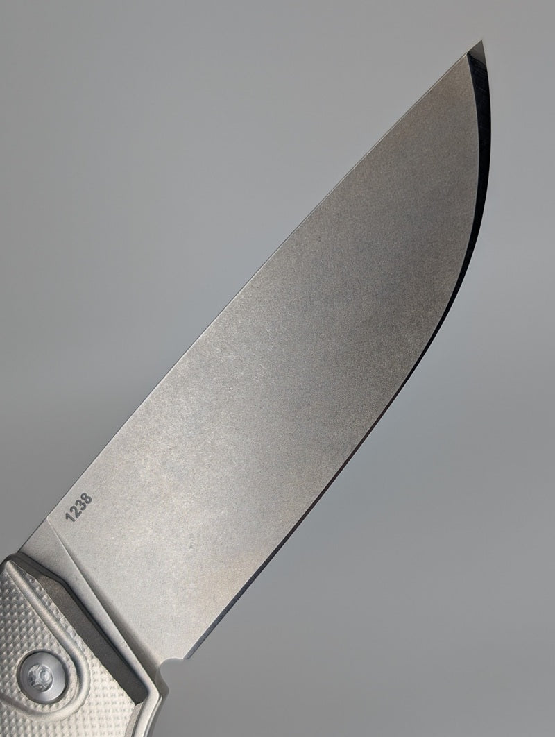 MachineWise Sonora Raw (S90V | Ti Bolster | Diamonds Handle) Buttonlock Folding Knife #1238