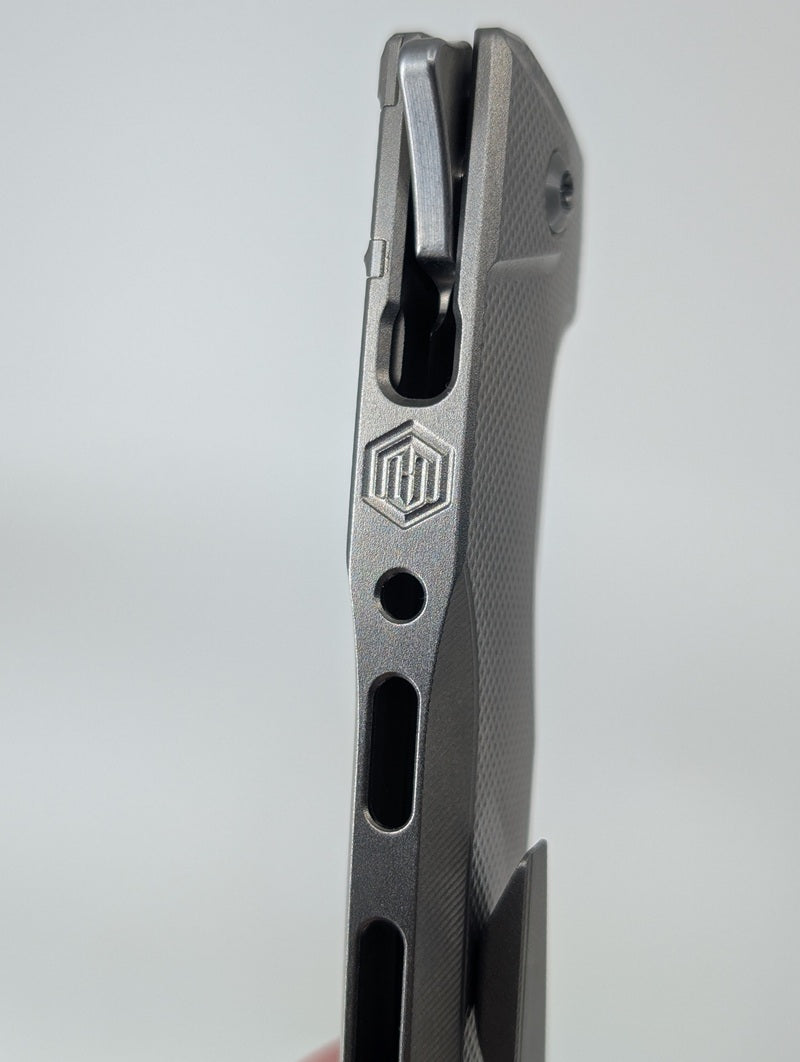 MachineWise Sonora Raw (S90V | Ti Bolster | Diamonds Handle) Buttonlock Folding Knife #1238