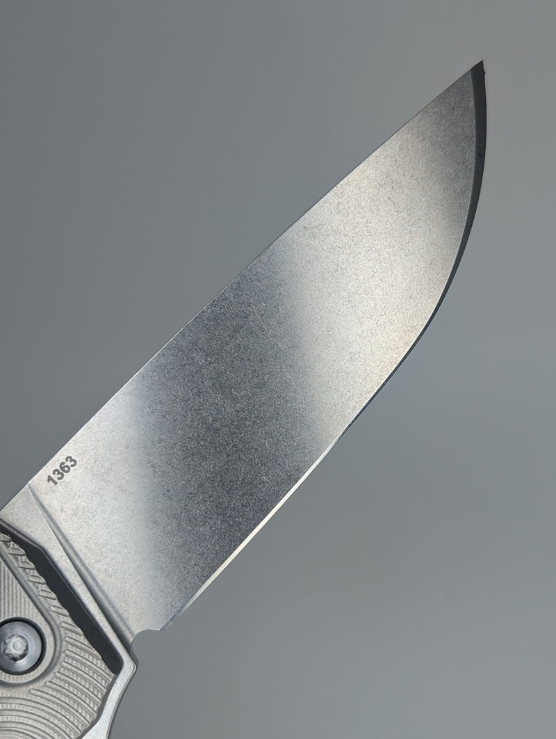MachineWise Sonora Raw Streamliner w/ Brass Bolster Buttonlock Folding Knife