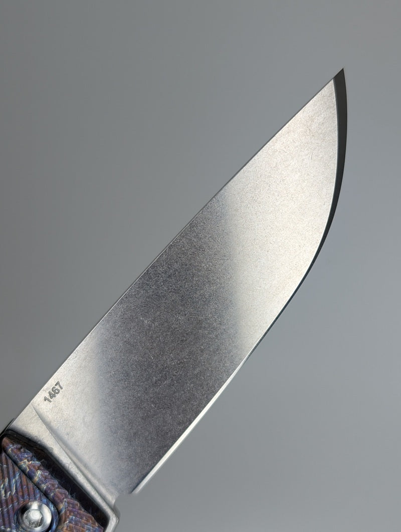 MachineWise Sonora Toxic w/ Ti Bolster Buttonlock Folding Knife #1467 *BLEM*
