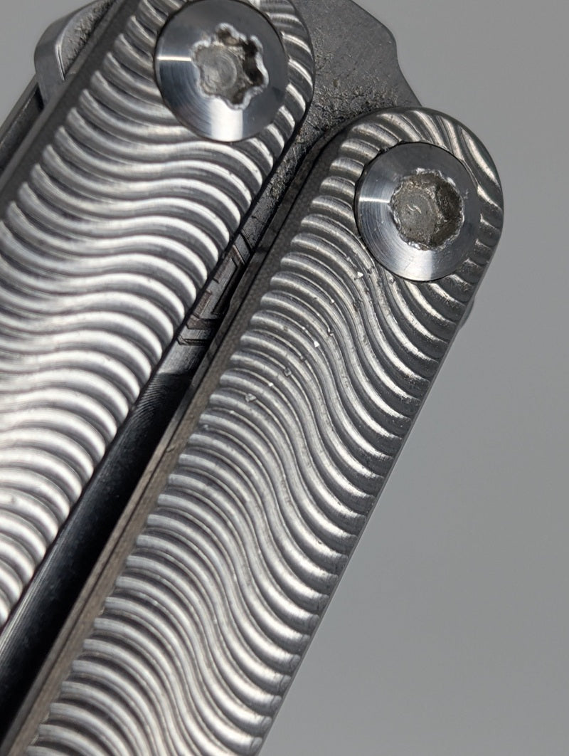 *Consignment* MachineWise Tottori Raw Titanium Live Blade Balisong