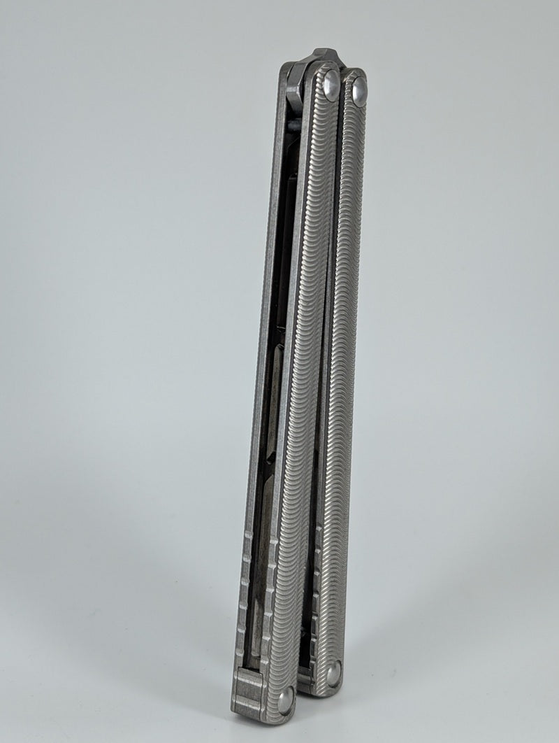 *Consignment* MachineWise Tottori Raw Titanium Live Blade Balisong