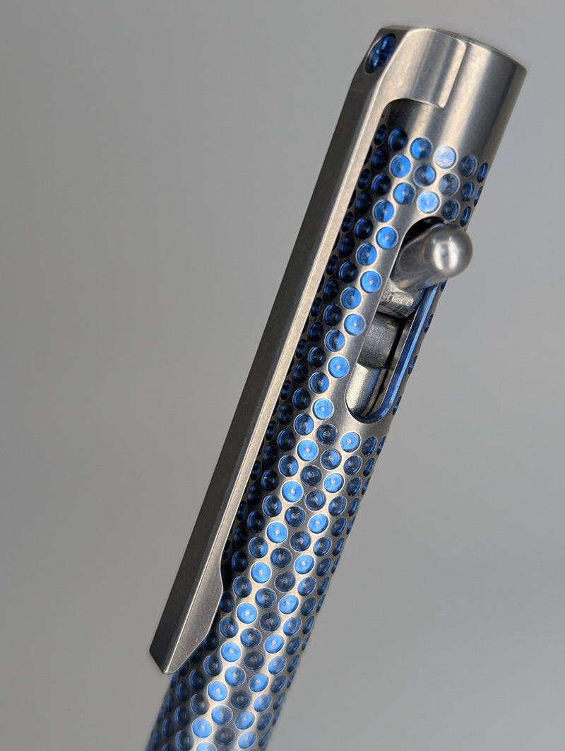 Magnus Clickshift "Golf Ball" Dark Blue Titanium Ballpoint Pen