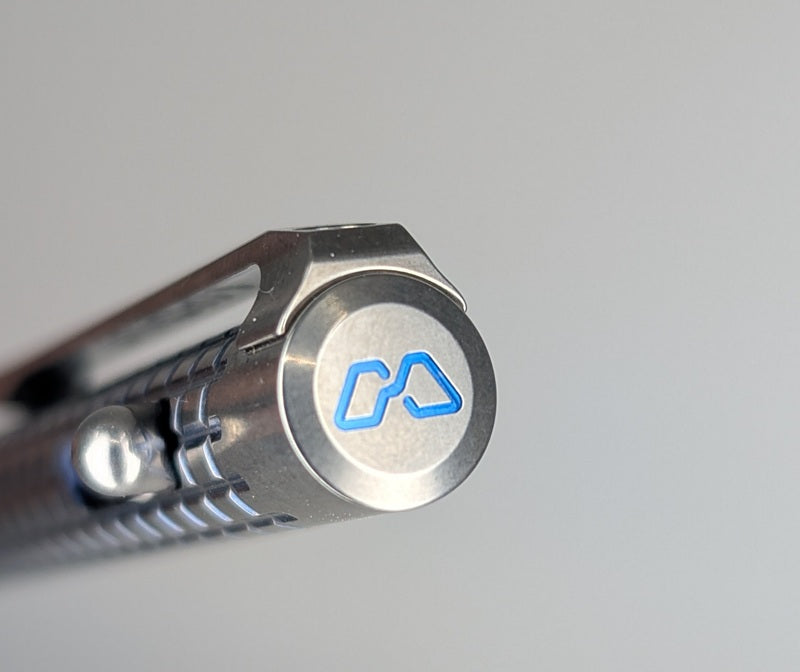 Magnus Clickshift "Grinder" Rainbow Titanium Ballpoint Pen